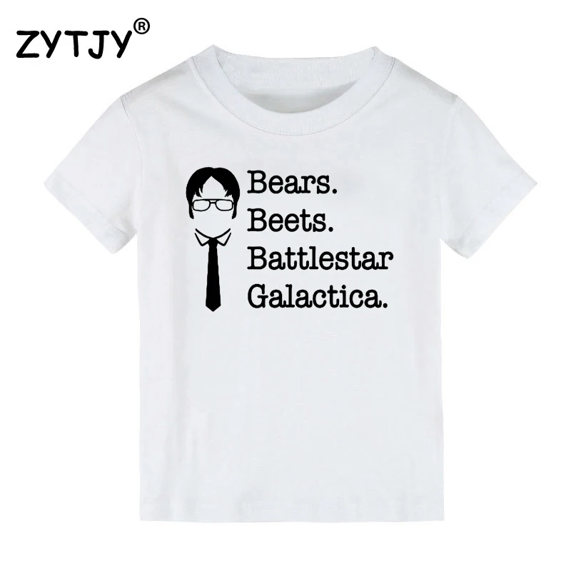 Медведи свекла battlestar Galactica Детская футболка для мальчиков и девочек Футболка