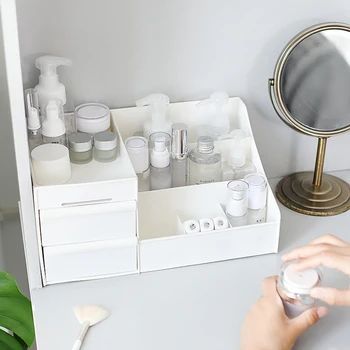 

Makeup Organizer Uncluttered Designs Makeup Organizer with Drawers Cosmetic Jewelry Storage Display Boxes for 1PC