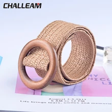 Деревянная Пряжка эластичный плетеный пояс для женщин высокого качества модный дизайнерский пояс роскошный бренд PP поддельные соломы для отдыха широкий пояс D26