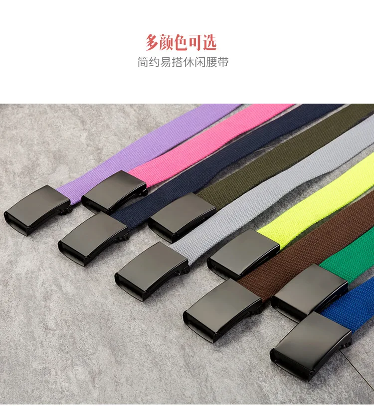 ranger belt Men's/Women's Colored canvas belt Lengthened 130cm 140cm Teenager's jeans belt p217 mens black leather belt