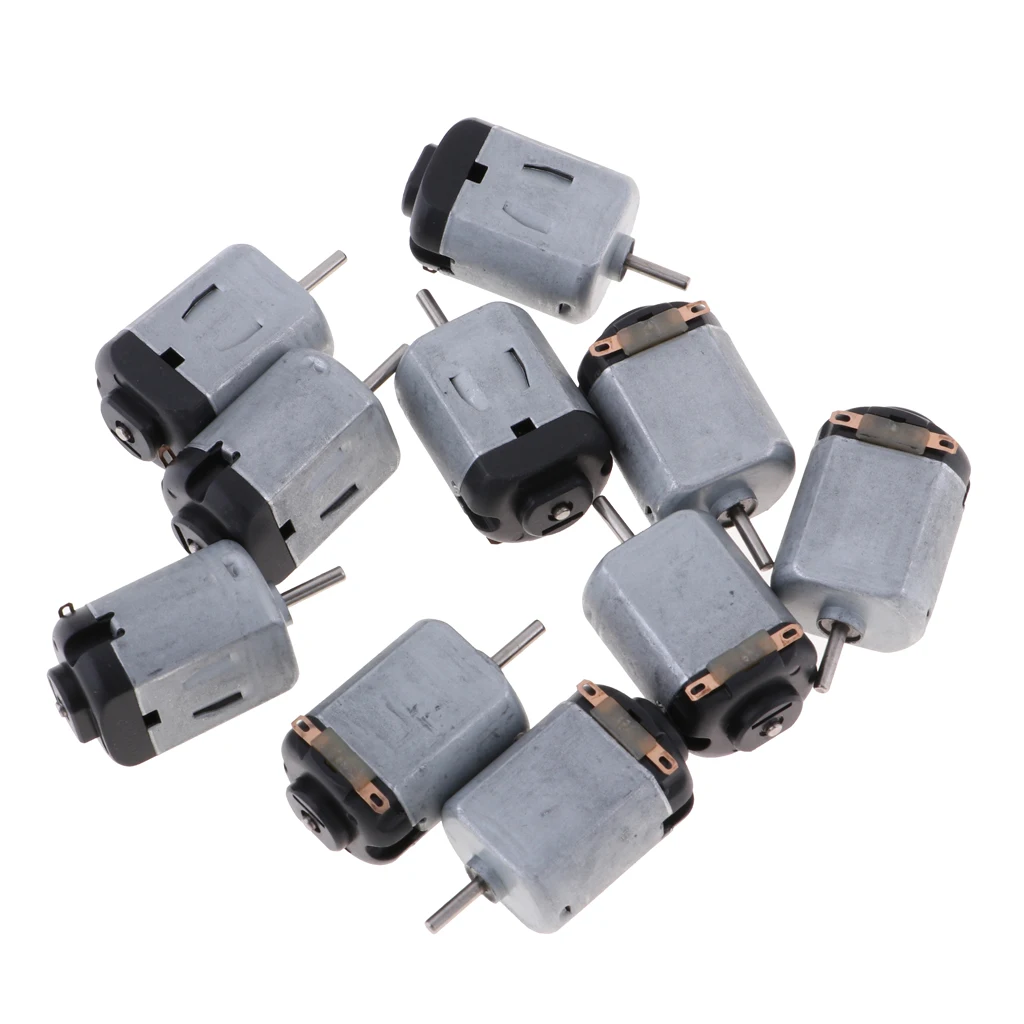10 шт. 130 микро двигатель постоянного тока 3V 4 5 V 15000 об/мин DIY игрушки машинки бака