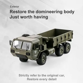 

Fayee FY004A 2.4G 1/16 6WDUS Military Truck Mechanical Transmission Control Off-Road Climbing RC Car Model Climbing Car