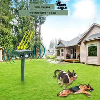 

Solar Ultrasonic Animal Repeller Mouse Repellent Stray Cats Dogs Birds Boar Raccoon Rabbit Warner Squirrel Outdoor Camping