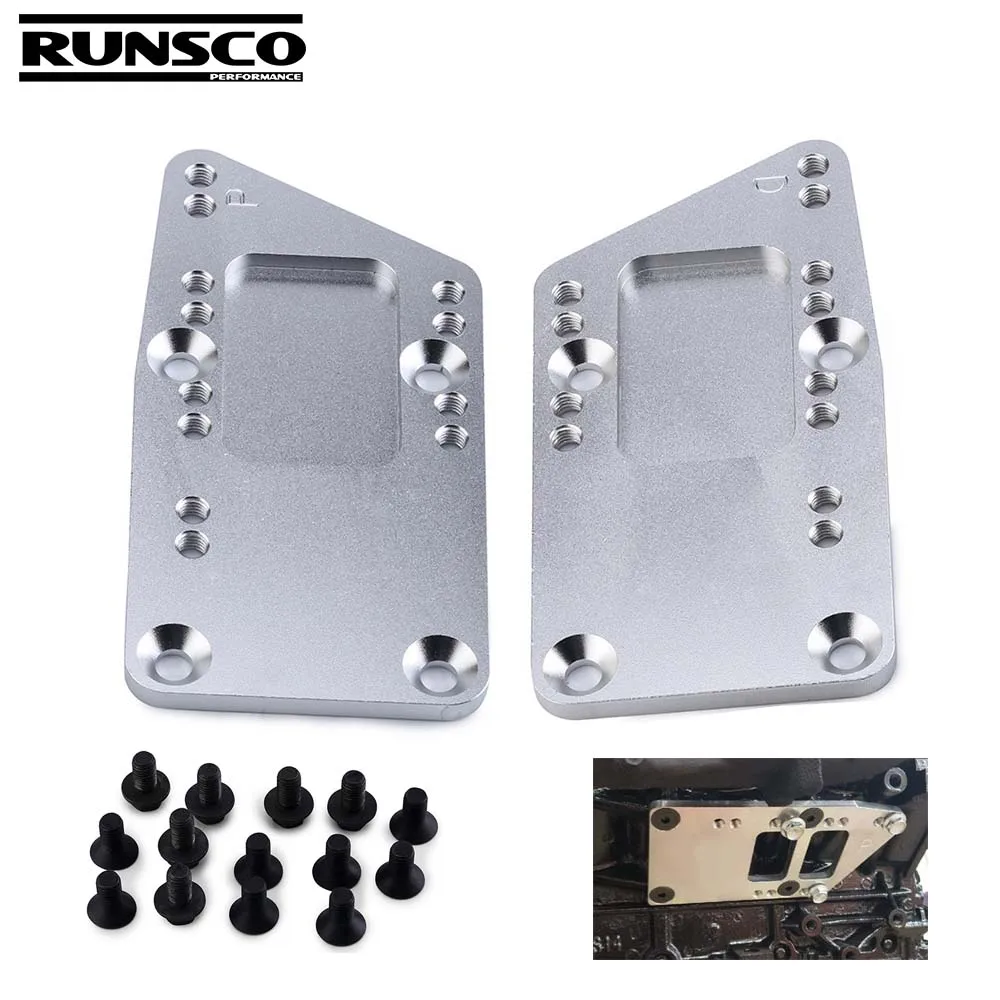 

Billet Engine Swap Bracket SBC LS Conversion Motor Mount Adjustable Plate For LS1 LS2 LS3 LS6 LSX LQ4 LQ9 Engine