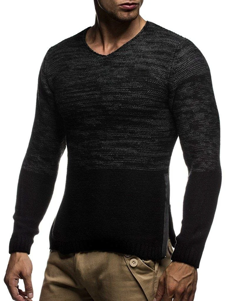 ZOGAA 2019 Autumn Casual Men's Sweater O-Neck Striped Slim Fit Knittwear Mens Sweaters Pullovers Pullover Men Pull Homme M-5XL ZOGAA 2019 Autumn Casual Men's Sweater O-Neck Striped Slim Fit Knittwear Mens Sweaters Pullovers Pullover Men Pull Homme M-5XL