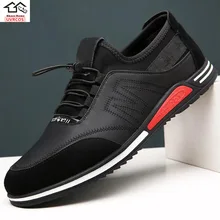 

Autumn 2021 New Casual Shoes Men's Soft Soled Leather Shoes Manufacturers Wholesale Lazy Men's Shoes