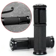 Пара универсальных мотоциклетных велосипедных рулей, резиновые ручки, мотоциклетные защитные аксессуары, подходят для Kawasaki