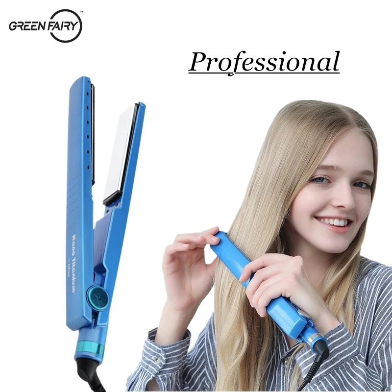 

Professional hair Iron hair flat iron 11/4 nano titanium Salon Styling Tools Straightener Fast hair straightener High Quality