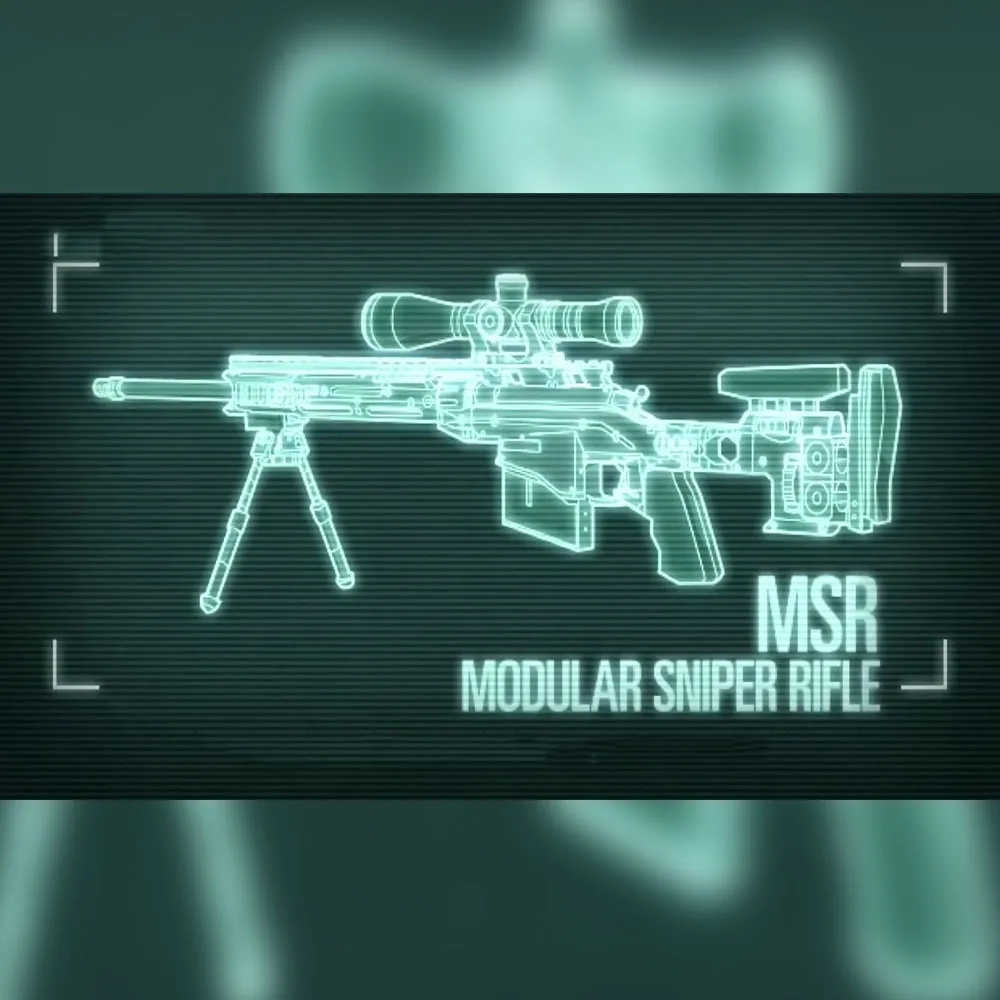 1/6 스케일 레밍턴 MSR 모듈러 스나이퍼 라이플 모델 총 조립 퍼즐 빌딩 벽돌, 12 인치 액션 피규어