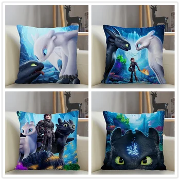 

Musife How to Train Your Dragon Pillowcase Custom Square Pillow Cover Case Zipper Pillowcase 35*35,40*40,45*45cm Drop Shipping
