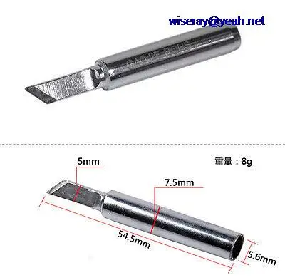 

DHL/EMS 50pcs 6mm jack tips Solder Iron Leader 907H-K Tip for 70W or 60W Soldering Iron-A8