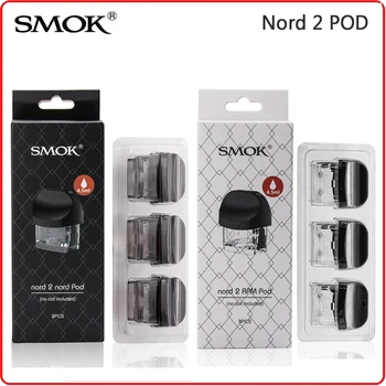 

Original SMOK Nord 2 Pods Empty Cartridge RPM Nord Pod 4.5ML No Coil Electronic Cigarette Vape Atomizer Vaporizer for Nord 2 Kit
