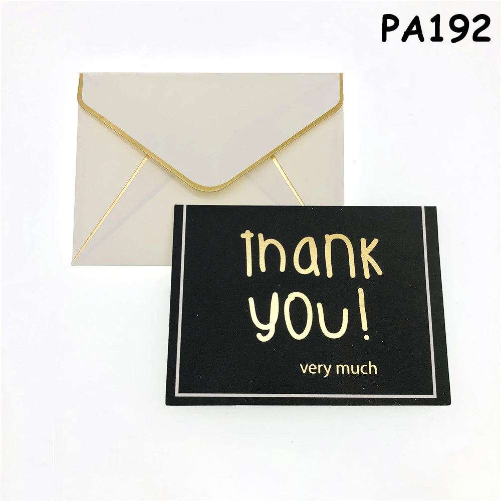 День Святого Валентина открытка на день рождения поздравительная открытка на фестиваль приглашение с конвертом благодарим гостей Сладкие 16 декораций - Цвет: thank you PA192