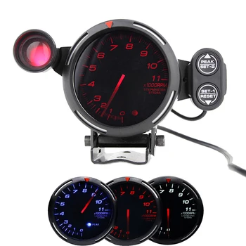 

80mm Car Truck Tachometer RPM Gauge with Shift Light 11000 RPM Stepper Motor Tachometer