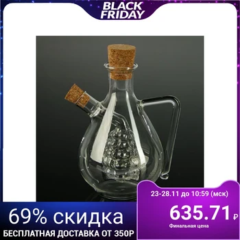 

Bottle "2 in 1" for sauces and oils "Grapes", 450/60 ml, 11 × 9.5 × 15.5 cm