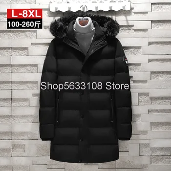 

Cotton-padded Jacket Male Medium Length Money Coat Winter Tooling Cotton-padded Jacket Fat Man Plus Hypertrophy Size Thicken