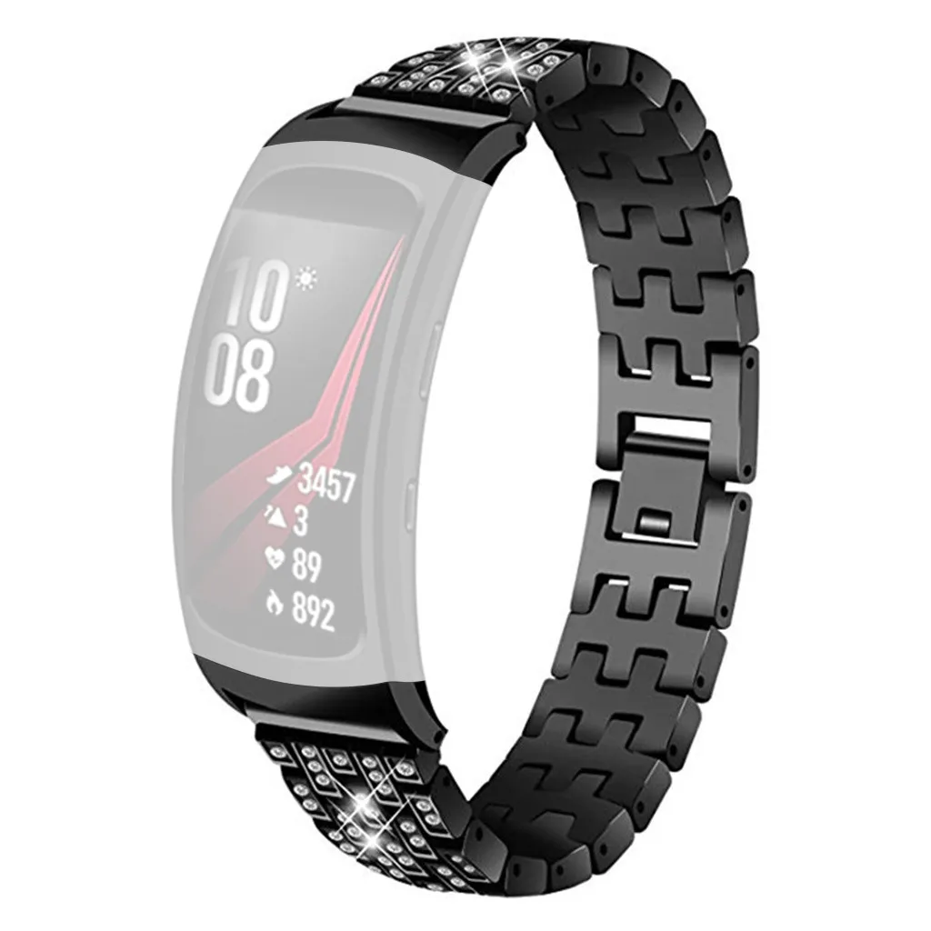 Ouhaobin ремешок для samsung gear Fit 2/Fit 2Pro материал из нержавеющей стали сменный ремешок для наручных часов аксессуары