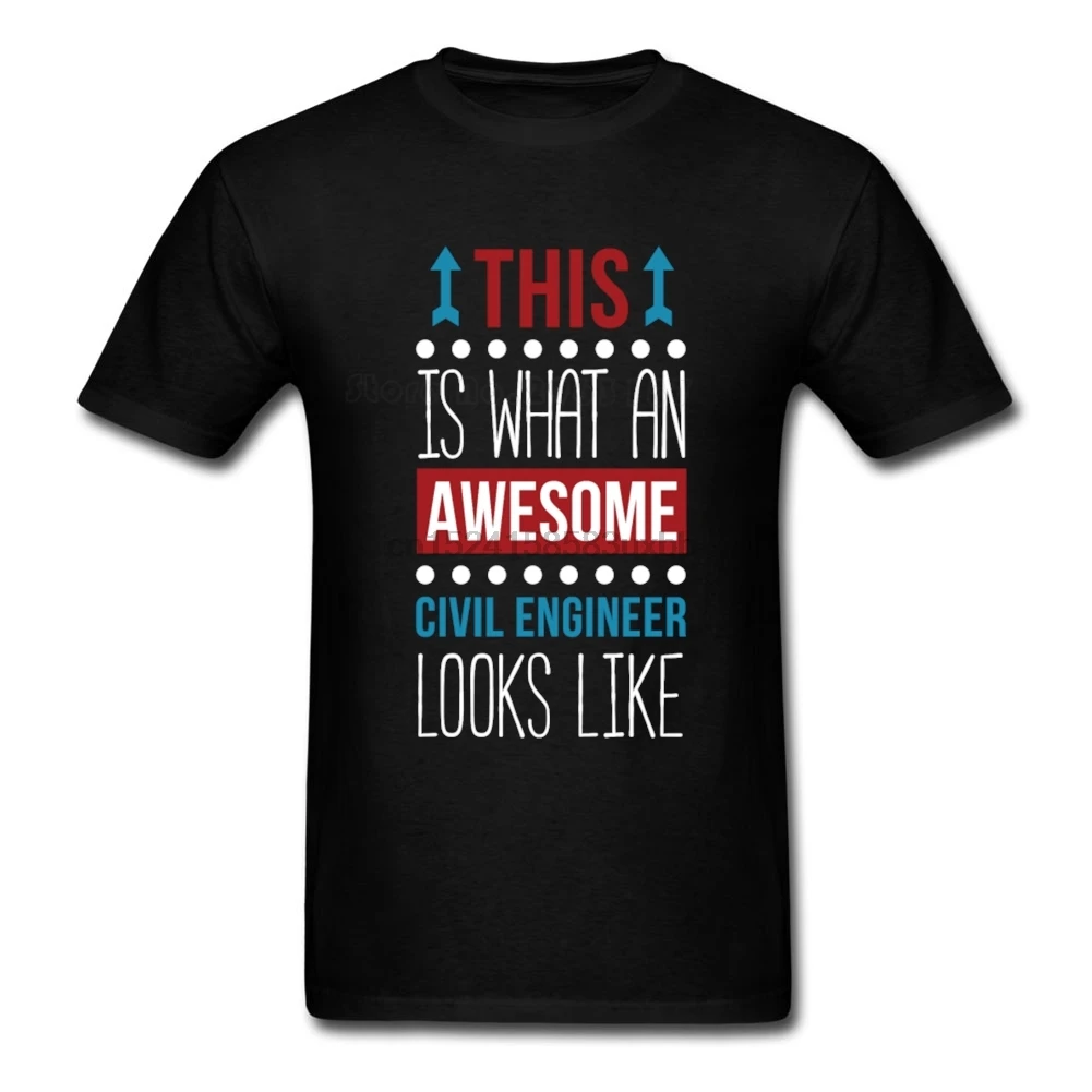 Civil Engineer Professions T shirt Guys Latest Tshirt Fashion Normal T-Shirts Man Short Sleeve Cool Dad Clothes |