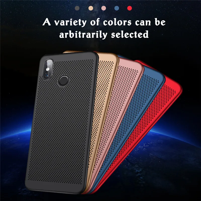 

Mesh Phone Case For Xiaomi Pocophone F1 Max 2 3pro Slim Heat Cooling Case Cover For Redmi Note 3 4 4X 5A 6 6A 7 Pro Coque Shell