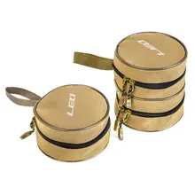 Холщовая круглая Рыболовная катушка, сумка, аксессуары для рыбалки, однослойная двухслойная кобура, пакет, приманка, катушки, сумки