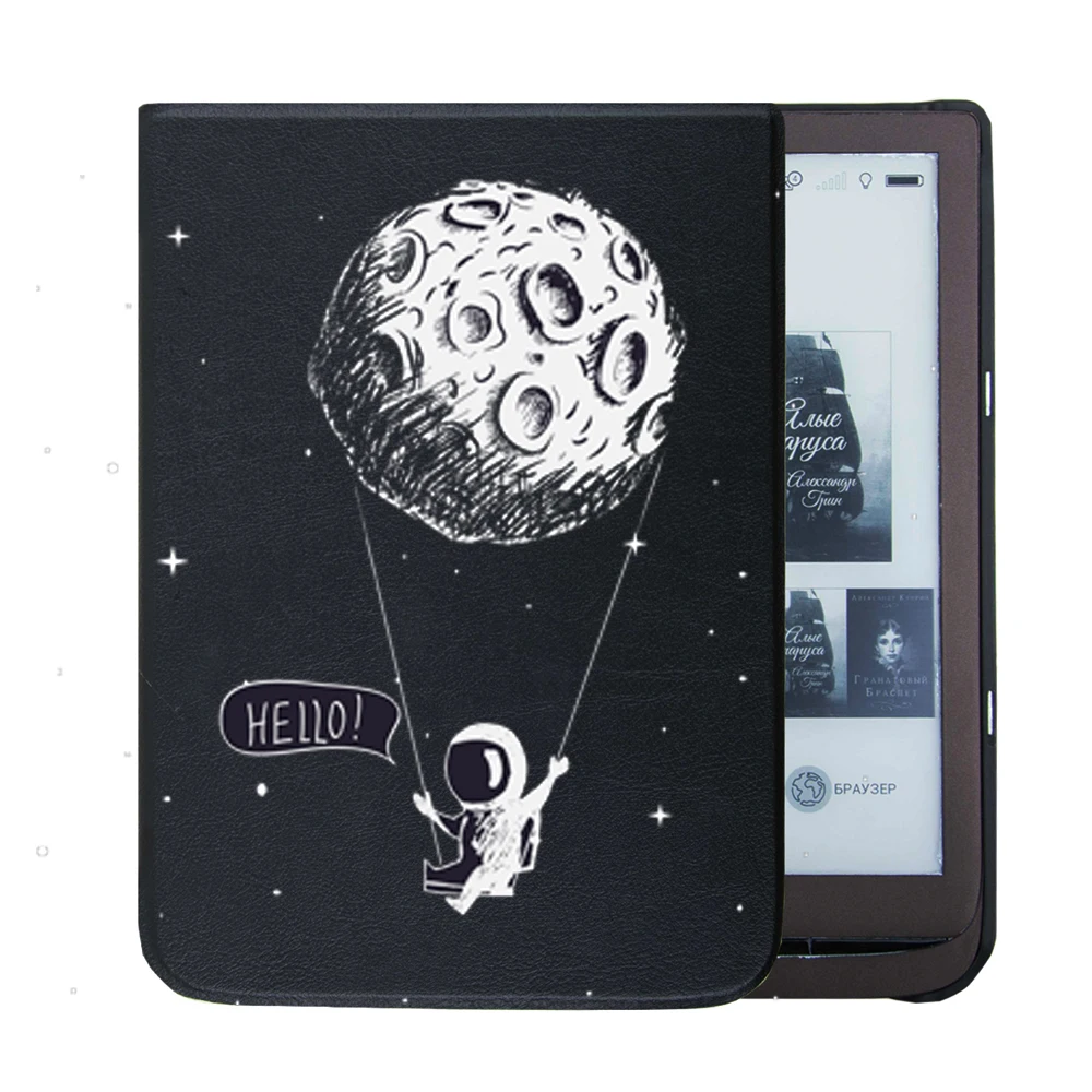 Умный чехол для InkPad 3 pro 740 PB740 7,8 дюймов pu кожаный чехол с принтом функция автоматического сна/пробуждения+ защита экрана