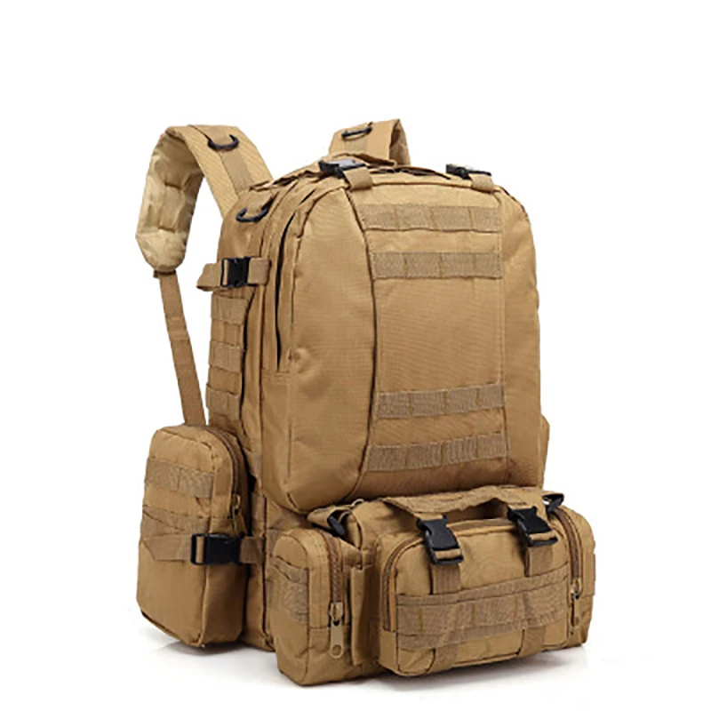

Multifunction Camping Backpack Tactical Outdoor Waterproof Combnation Bag 55L Large Capacity Sport Backpack