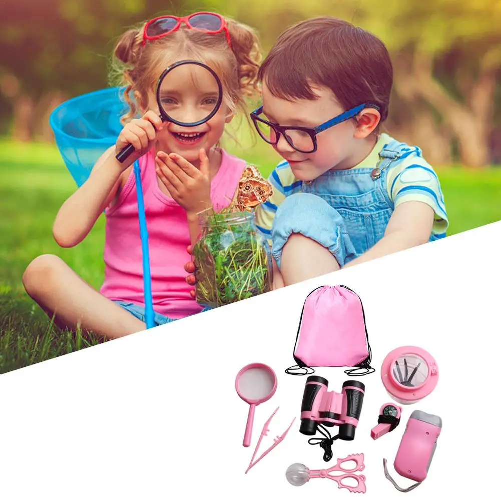 Bugs Educational STEM Exploration Set With Binoculars Whistle Flashlight Adventure Pack For 3 Years Old Chi