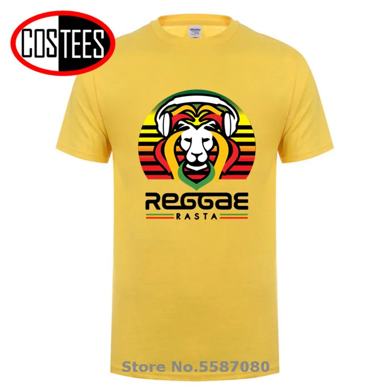 Футболка Rasta Reggae с музыкой для влюбленных Мужская футболка корнями растай львом