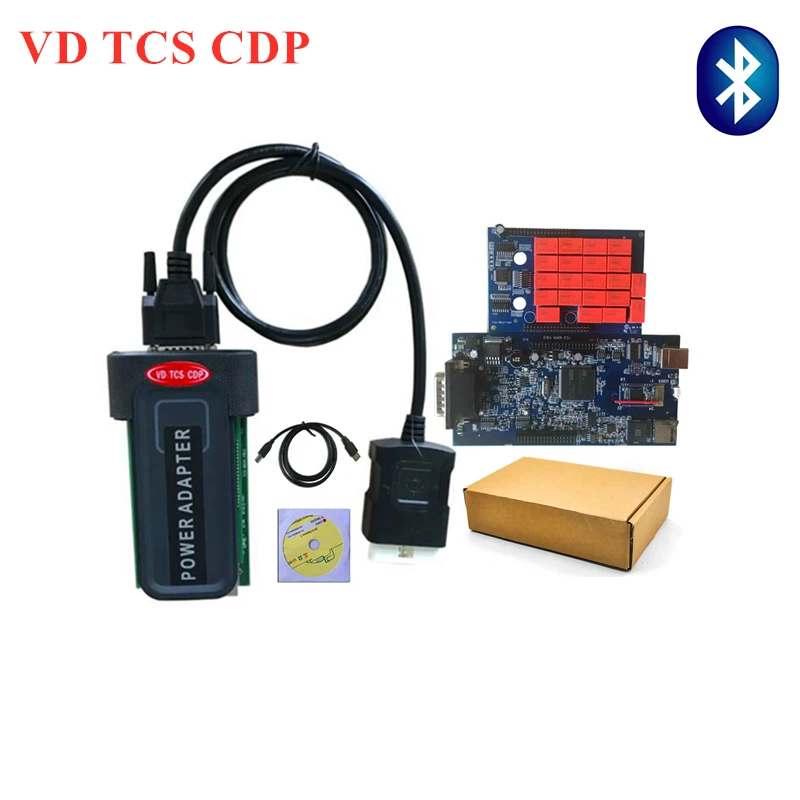 Качество A + черный VD TCS CDP Pro Plus 2016. R0/2015. R3 программное обеспечение две платы PCB V8.0