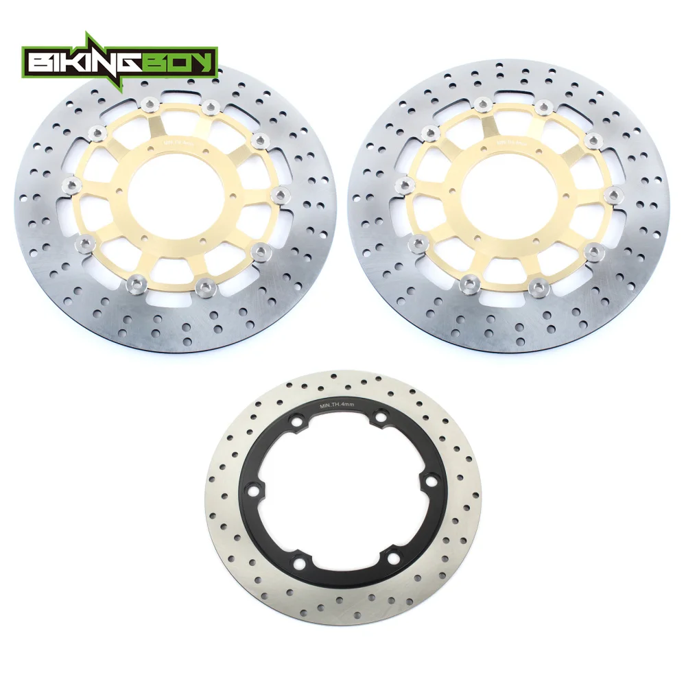 BIKINGBOY для HONDA CB 1300 F SF 2003-2006 CB 1300 S 2005- CB 1284 2003-2008 круглые волнистые Передние Задние тормозные диски роторы