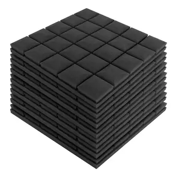 

50x50x5cm 24Pcs 6Colors Studio Acoustic Soundproof Foam Sound Absorption Treatment Panel Tile Wedge Protective Sponge