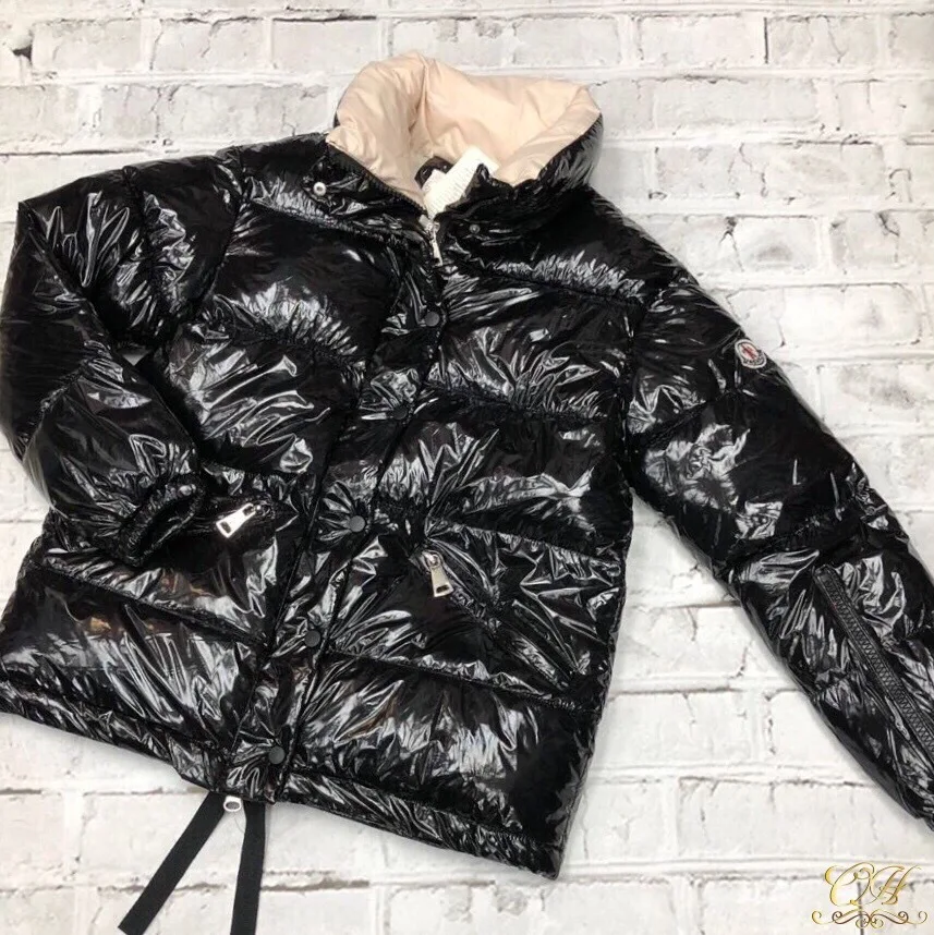 

2018 Winter New Style Europe And America down Coat Bright Surface Cotton-padded Clothes Women's Casual Cotton-padded Jacket Thic