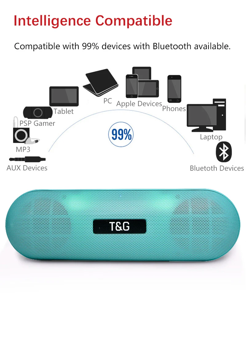 Портативный динамик Bluetooth Колонка Беспроводная Bluetooth Колонка Высокая мощность бум бокс открытый бас HIFI TF fm-радио с светодиодный светильник