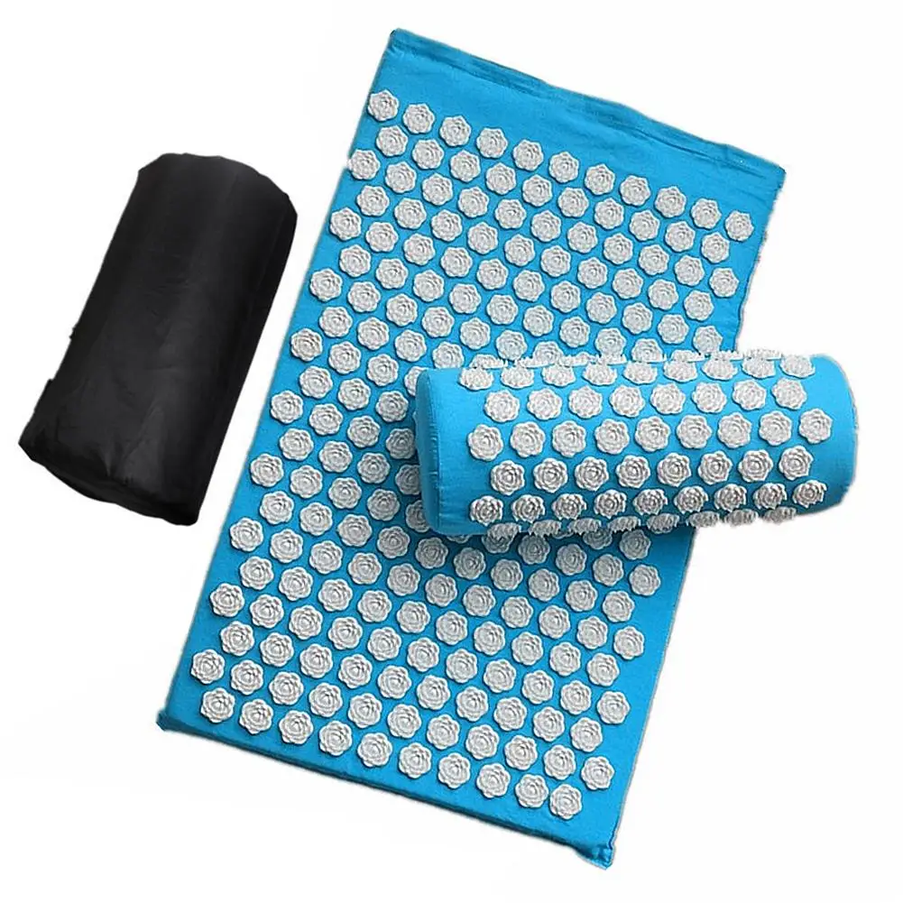 

Massager Cushion Acupuncture Sets Relieve Stress Back Pain Acupressure Mat/Pillow Massage Mat Rose Spike Massage And Relaxation