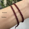 Natural AAA Brazil Red Garnet 4mm Faceted Round Beads Shinny Stone For Jewelry Making DIY Bracelet Necklace Strand Woman 4