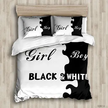 

Sweet couple Duvet Cover Sets custom Bed Linens Bedding Sets with Pillowcase king Size Bedclothes Comforter Covers