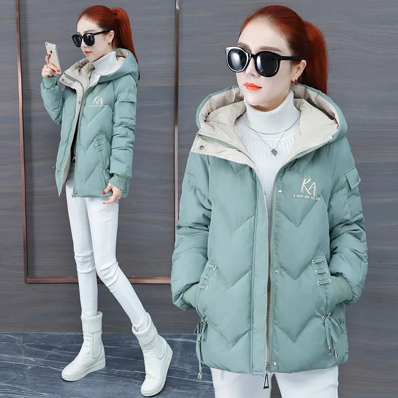 2020 Winter Parkas Women Jacket Coat New Female Down cotton Hooded Overcoat Thick Warm Jackets Casual Student Cotton Padded | Женская
