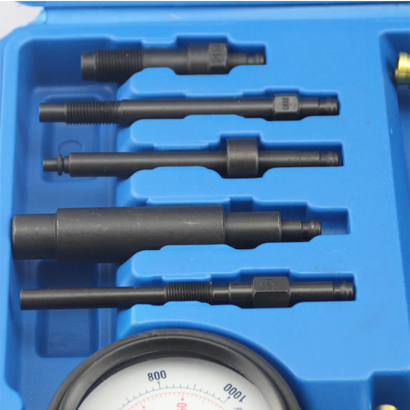 VEVOR Kit di Manometro per Compressione 9 Adattatori Motori a Benzina 0-300 PSI