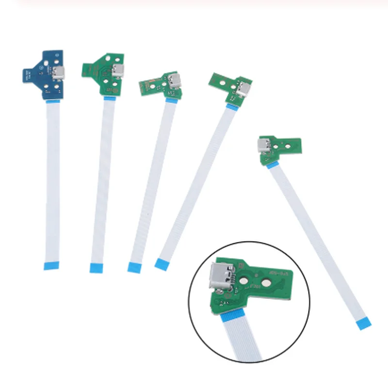 1pc usb porto de carregamento placa de circuito soquete para 12pin jds 011 030 040 055 14pin 001 conector para ps4 controlador