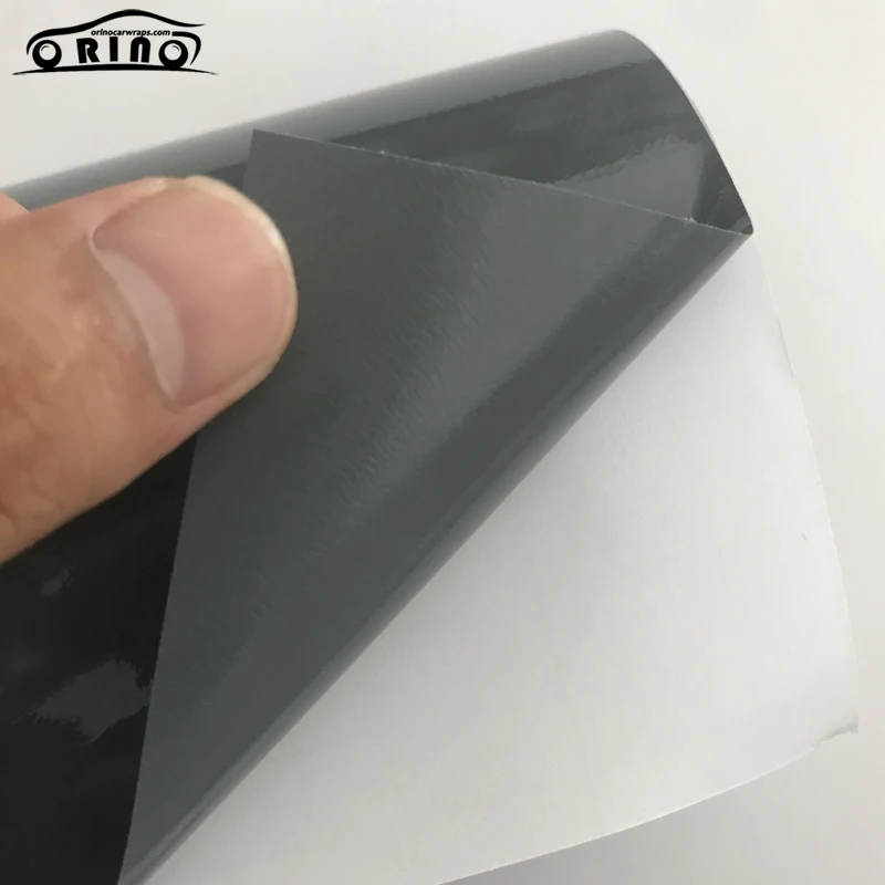 Cement Gray Gloss Vinyl Wrap Sticker-6