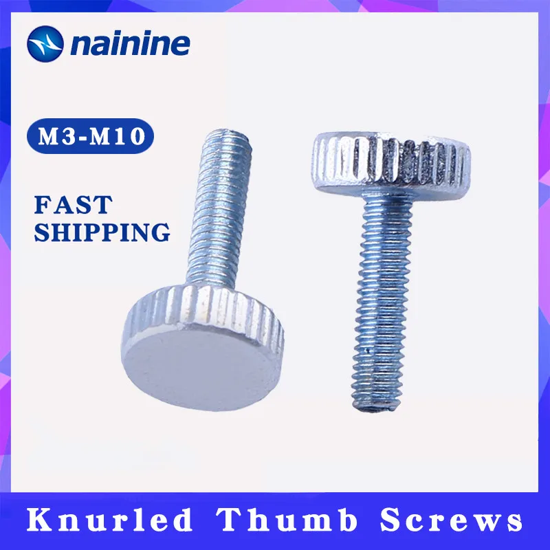 AISI 303 Stainless Steel 18-8 Knurled Flat Head Slotted Drive High Type M4-0.7 X 10mm 50 pcs DIN 465 Metric Thumb Screws AISI 303 Stainless Steel 18-8 Knurled Flat Head Slotted Drive High Type M4-0.7 X 10mm 50 pcs DIN 465 Metric Thumb Screws