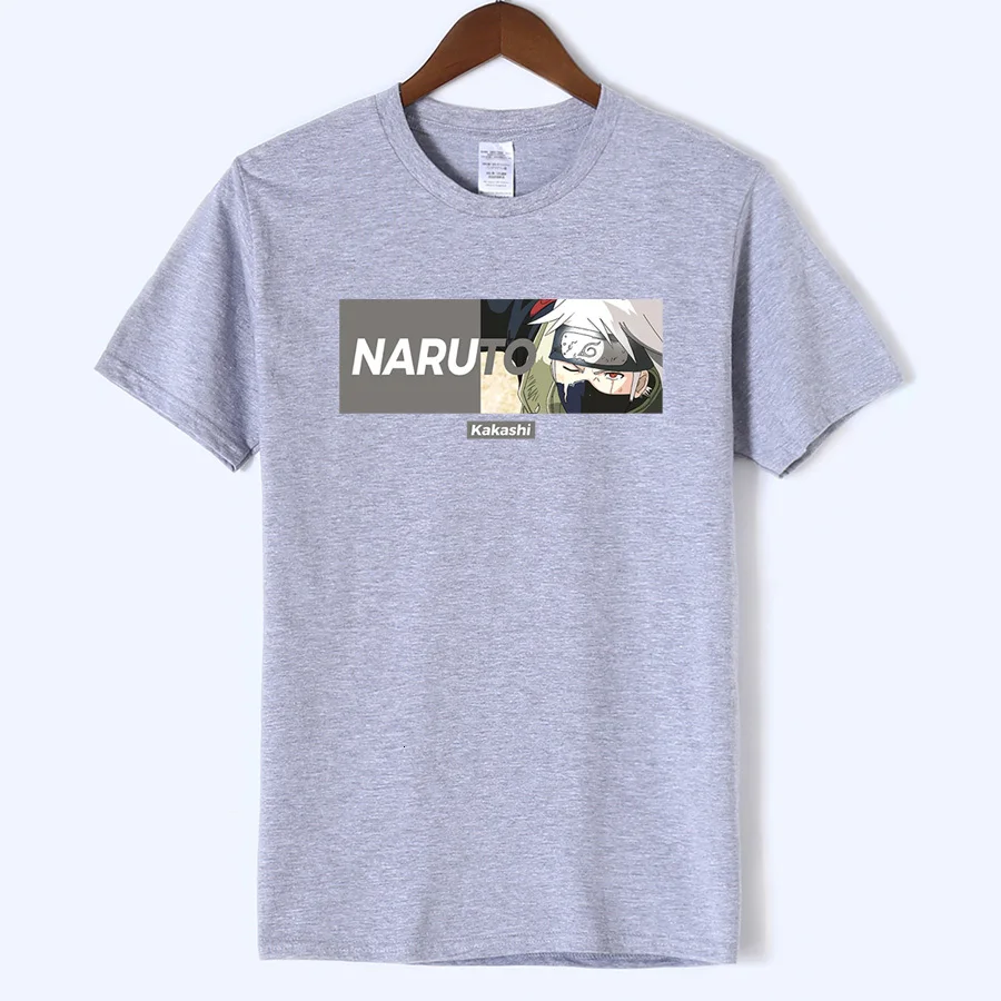 

2019 Naruto Boruto Japan Anime Men's Uchiha Itachi Uzumaki Sasuke Kakashi Gaara Tshirt Fuuny Slim Fit Cotton Breathable T-shirt