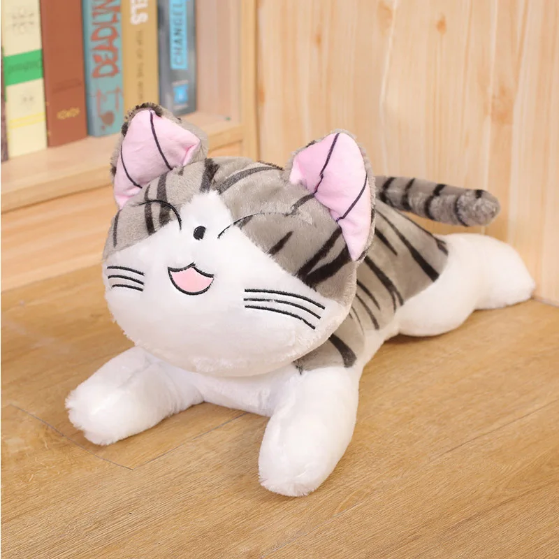 6 стилей, котенок, кошка, плюшевые игрушки, кот Чи, мягкая кукла, животные, куклы, сыр, кот, мягкие игрушки, куклы, подушка для детей - Цвет: Черный