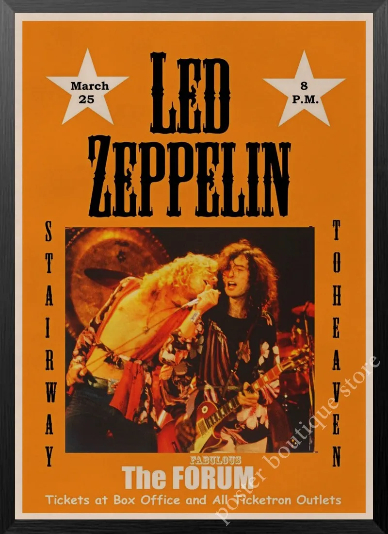 Led Zeppelin рок-н-РОЛ постер, Jimmy страница, Роберт Плант винтажные наклейки домашний Декор наклейки на стену девять процентов/4