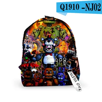 

Five Nights At Freddy Backpack School Bags Mochila Travel Bags Ribbon Ring Circle Backpack Small bags For Boys Girls