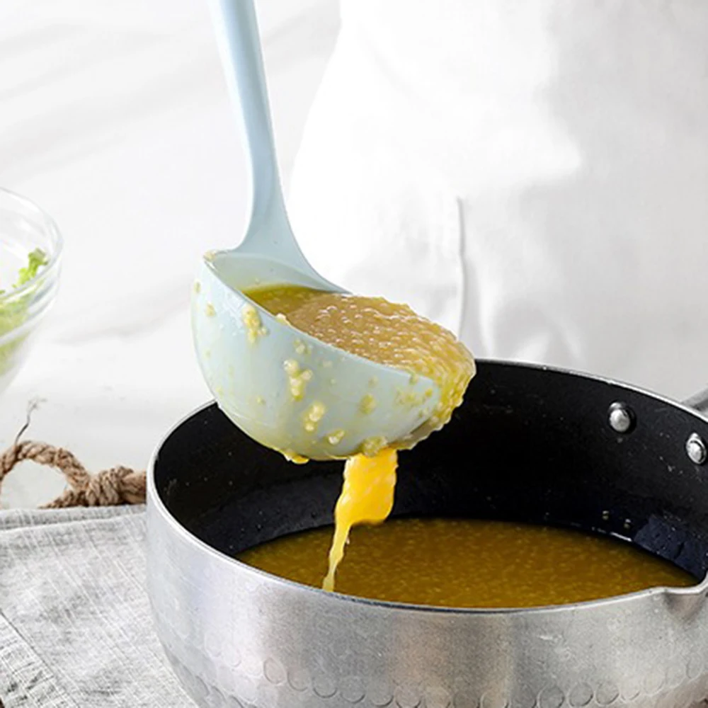Blue Good Quality Silicone Utensils Kitchenware Non-Stick Cooking Kitchen Cookware Spatula Ladle Egg Beaters Shovel Soup Spoon
