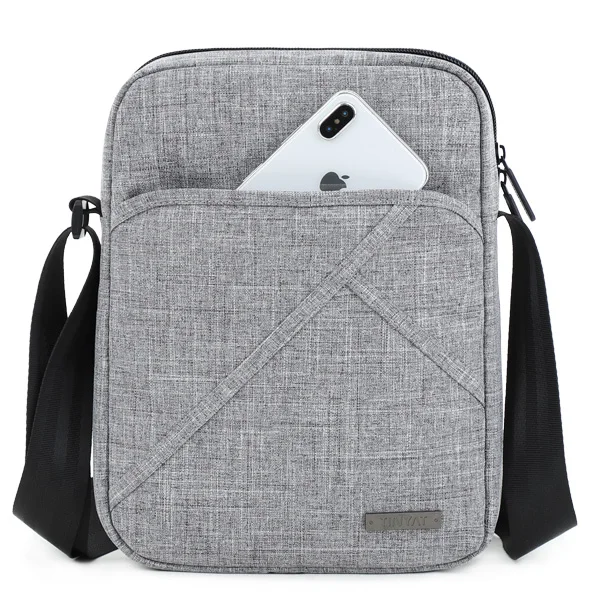 T516 Gray Сумка мужская Мужская легкая сумка TINYTA, повседневная непромокаемая сумка-кроссбоди из парусины, сумка на плечо для планшета iPad диагональю 9,7 дюйма с 8 отделениями - Цвет: T516 Gray