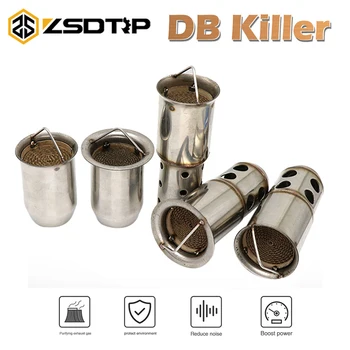 

ZSDTRP 51mm 60mm Universal Motorcycle Exhaust Pipe Muffler Silencer Real Catalyst DB Killer Noise Eliminator