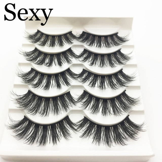 Pairs 3d mink hair false eyelashes natural Long Eye Lashes Wispy Makeup Extension Tools sexy mink eyelashes eye lashes cilios
