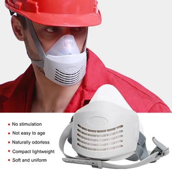 

1Pc New PM2.5 Dust-proof Mask Respirator Mask Prevent Particulates Industrial Protective Silicone Mask for Adult